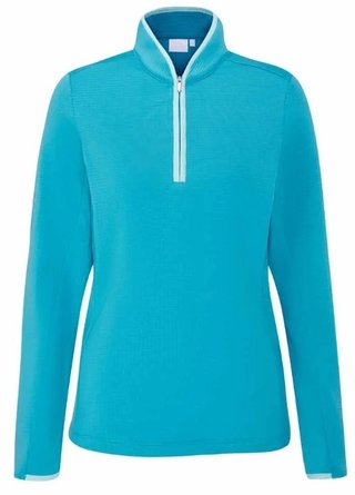 PING Abigale Fleece dames sweater, turquoise