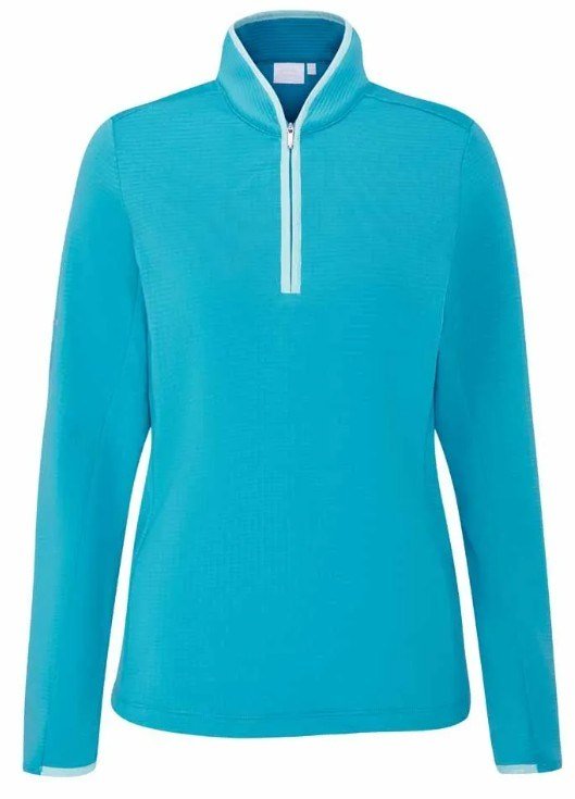 PING Abigale Fleece dames sweater, turquoise