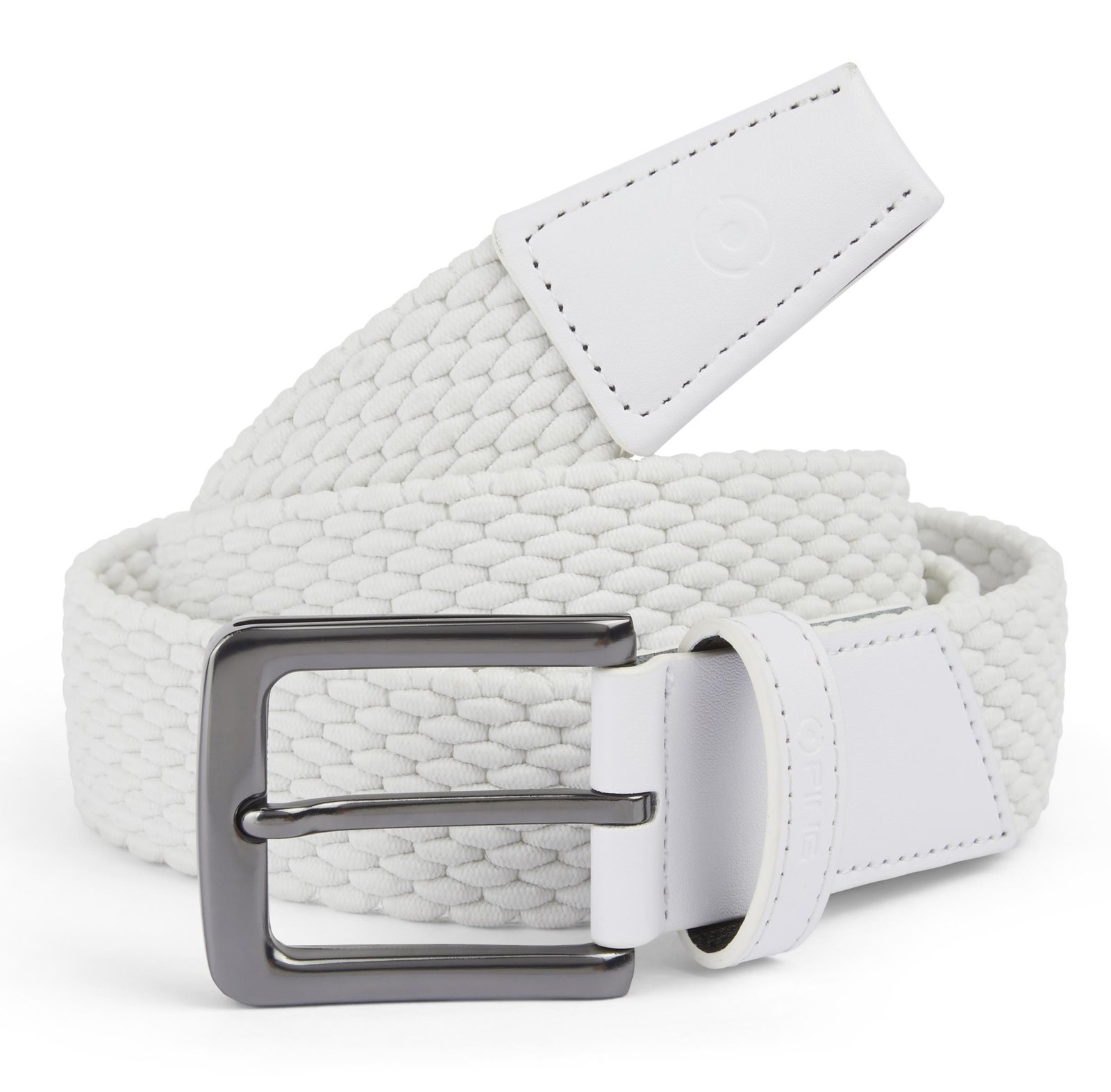 PING Stretch Webbing heren riem, wit
