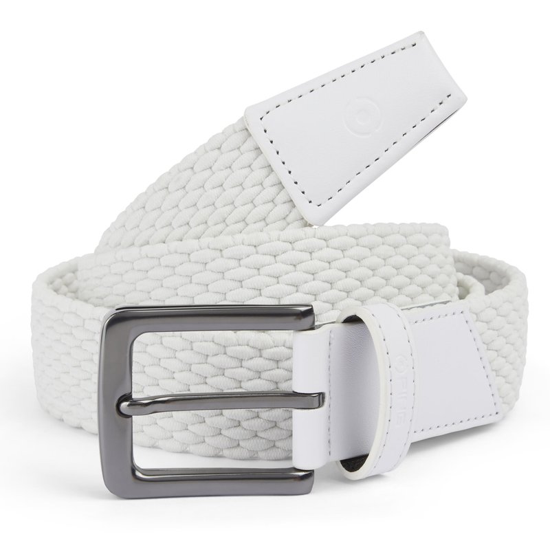PING Stretch Webbing heren riem, wit