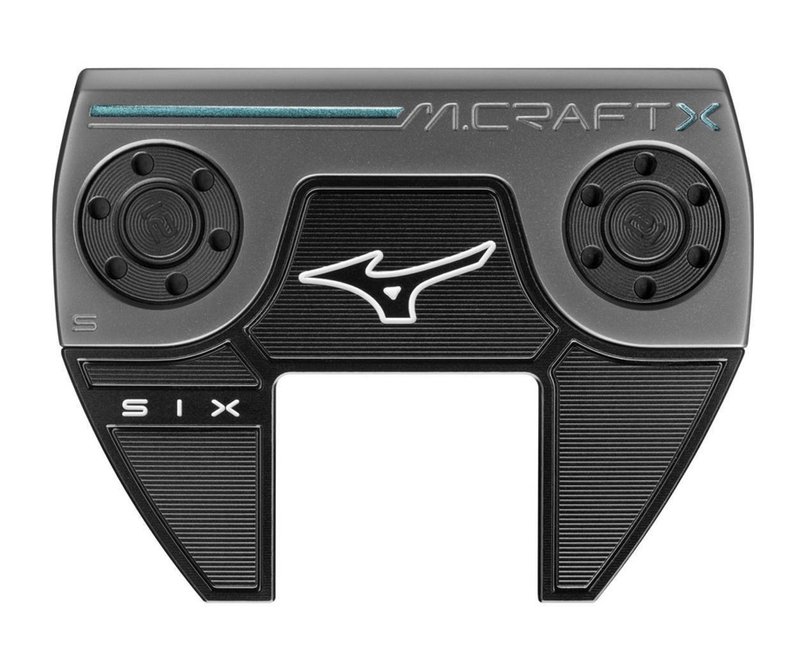 Mizuno M.Craft X S6 putter, Blue headcover