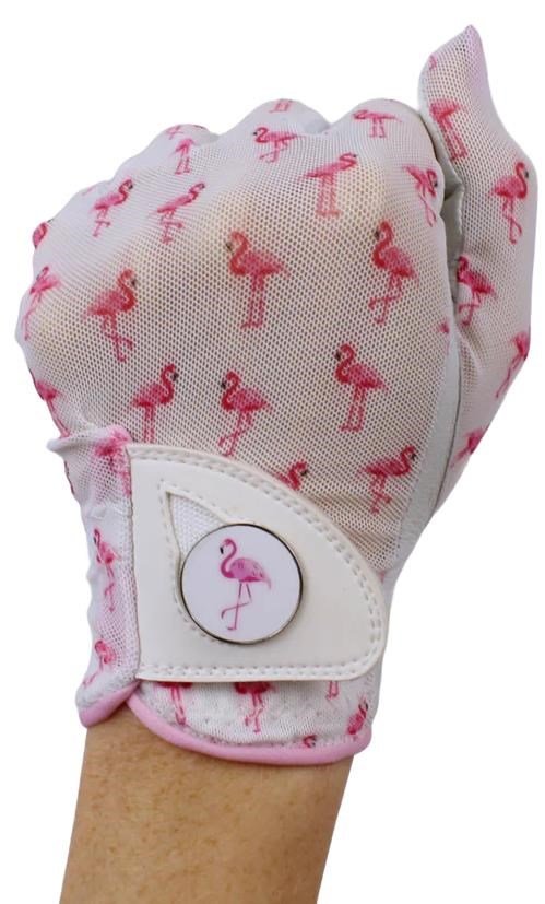 Best of Golf America ladies glove, flamingle
