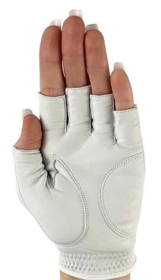 Best of Golf America Halfinfer dameshandschoen, wit