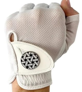 Best of Golf America Halfinfer dameshandschoen, wit
