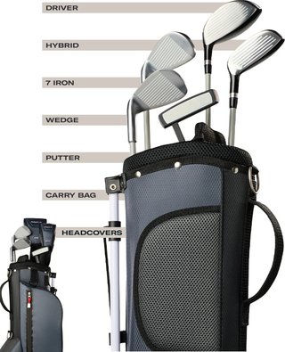Wilson Profile JR junior golfset, staal/grafiet