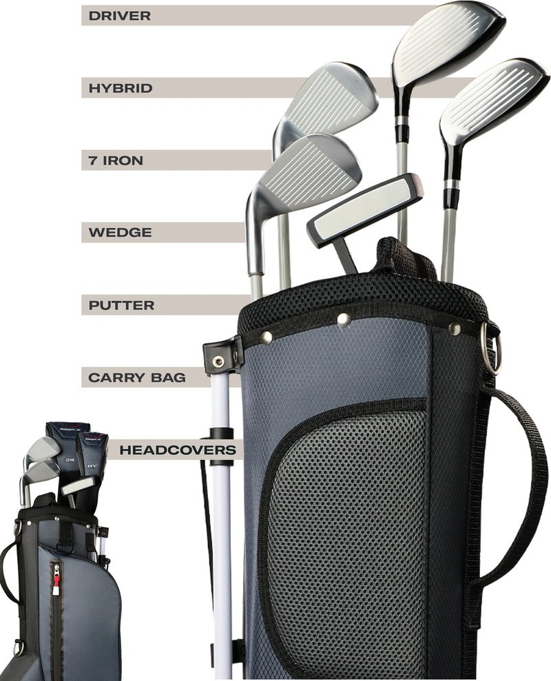 Wilson Profile JR junior golfset, staal/grafiet