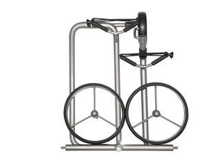 JuStar Silver 3-Wheeled handwagen, titanium silver + transporttas Classic, mechanische rem