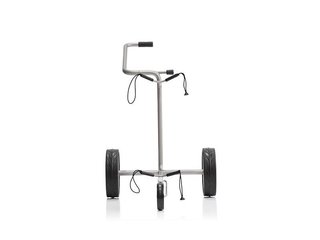 JuStar Silver 3-Wheeled handwagen, titanium silver + transporttas Classic, mechanische rem