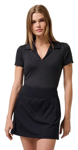 Travis Mathew Skyloft Light dames polo, heather black