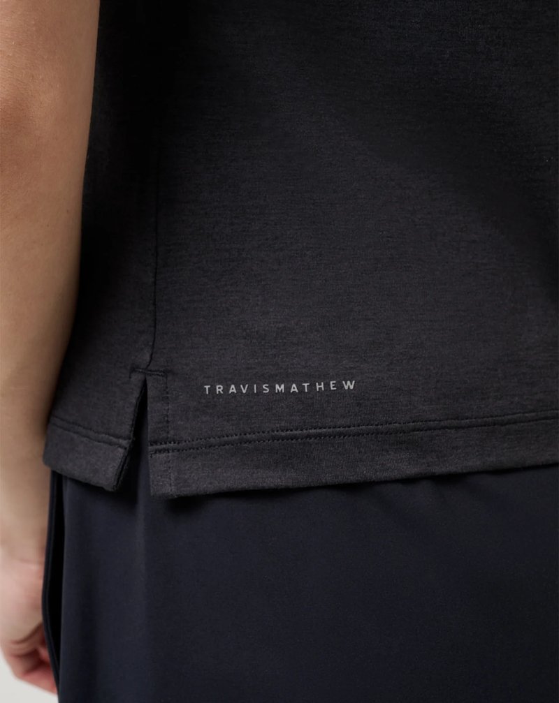 Travis Mathew Skyloft Light dames polo, heather black