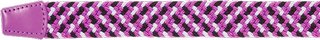 FootJoy Braided unisex riem, zwart/wit/berry, lang