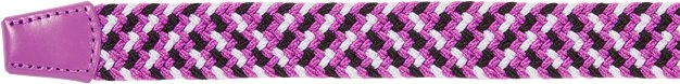 FootJoy Braided unisex riem, zwart/wit/berry, lang