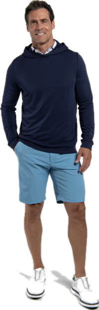 KJUS Kallen Hooded heren midlayer hoodie, atlanta blue