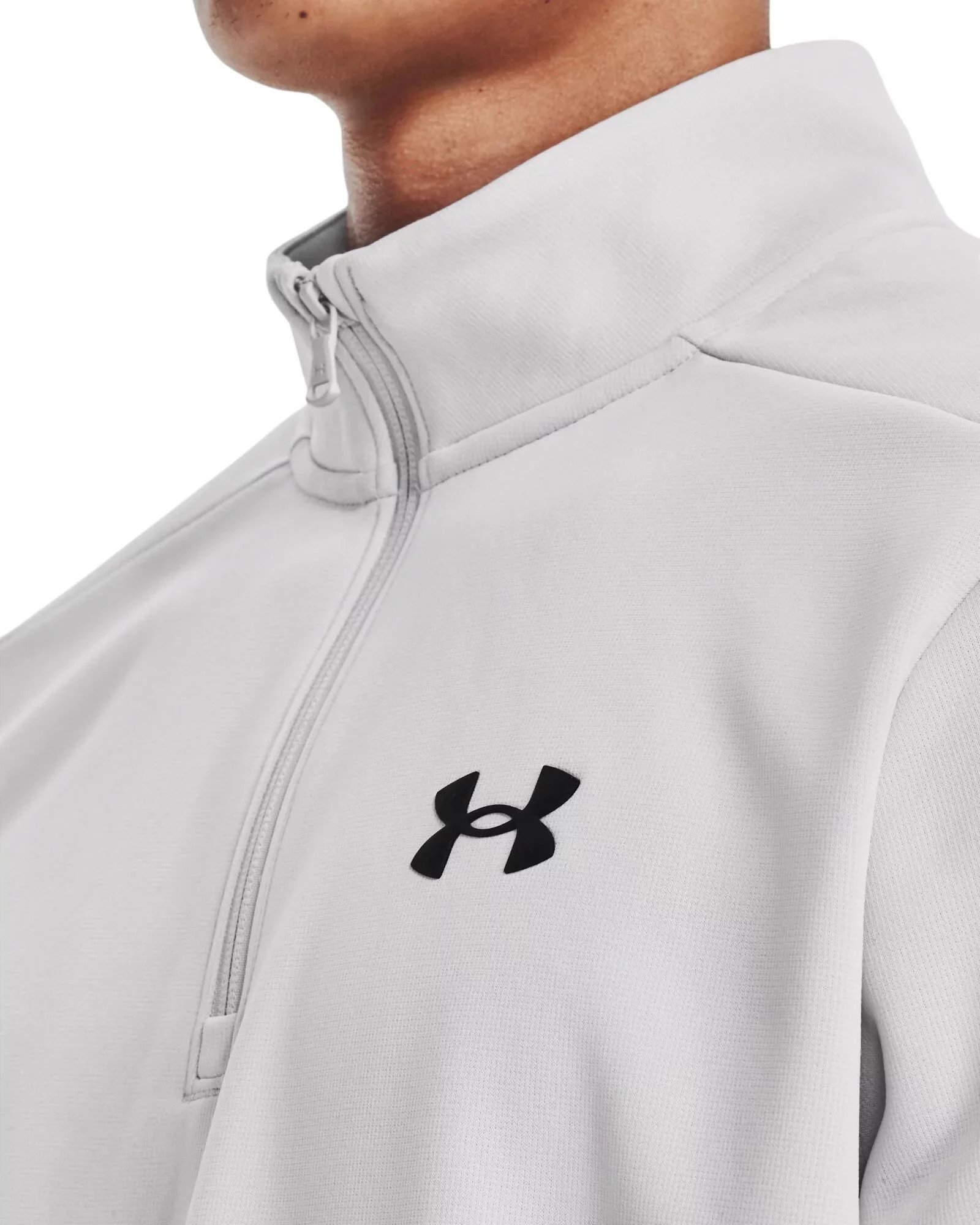 Under Armour Fleece 1/4 Zip heren sweatshirt, halo gray