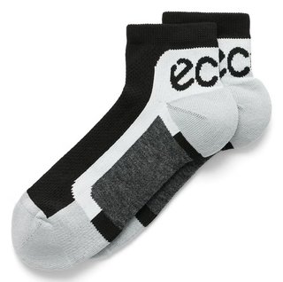 Ecco Tech Sporty Ankle-Cut sokken, zwart/wit