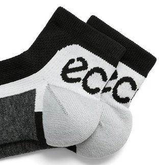 Ecco Tech Sporty Ankle-Cut sokken, zwart/wit