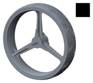 Big Max reserveonderdeel - achterwiel (1 stuk), zwart