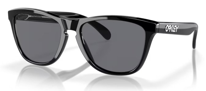 Oakley Frogskins Polished Black w/ Grey zonnebril