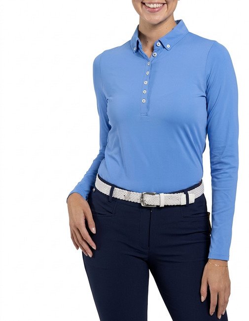 KJUS Catalina Cool longsleeve dames polo, yonder