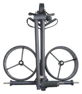 Davies Caddy SMART DHC elektrische trolley, zwart/rode wielen