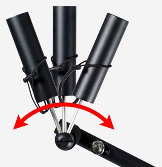 Davies Caddy Compact parapluhouder voor Davies Caddy SMART en QUICK FOLD, mat zwart