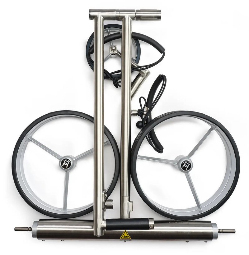 Davies Caddy Premium L Brush elektrische trolley, zilver