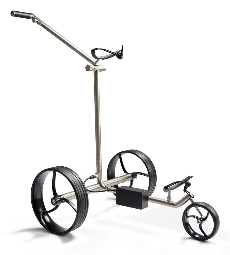 Davies Caddy Titan elektrische trolley, grijs/zwarte wielen