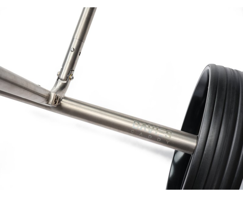 Davies Caddy Titan elektrische trolley, grijs/zwarte wielen