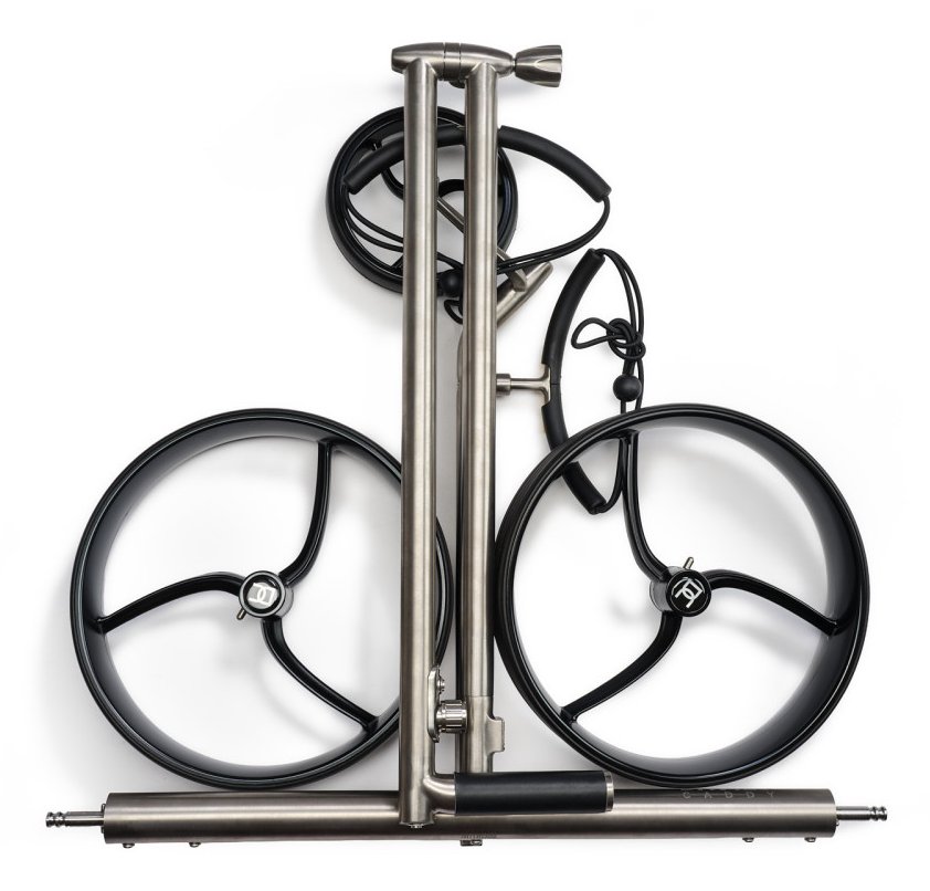 Davies Caddy Titan elektrische trolley, grijs/zwarte wielen