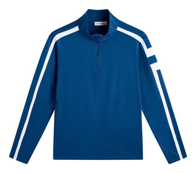 J.Lindeberg Keaton Quarter Zip heren mid layer, Estate Blue