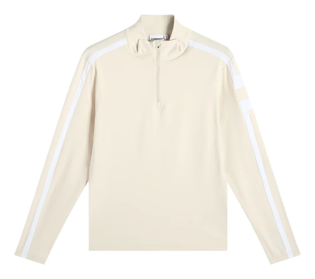 J.Lindeberg Keaton Quarter Zip Mid Layer heren midlayer, Moonbeam