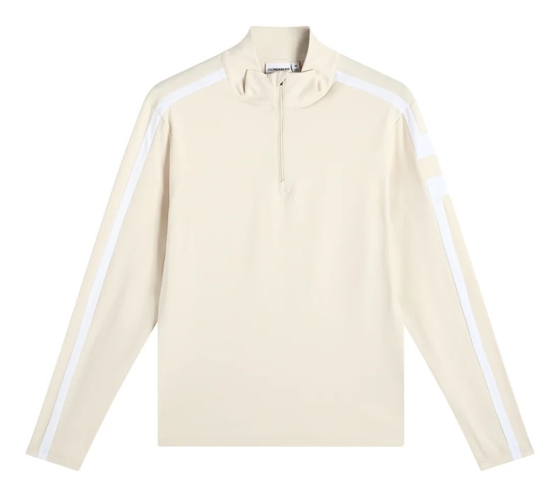 J.Lindeberg Keaton Quarter Zip Mid Layer heren midlayer, Moonbeam