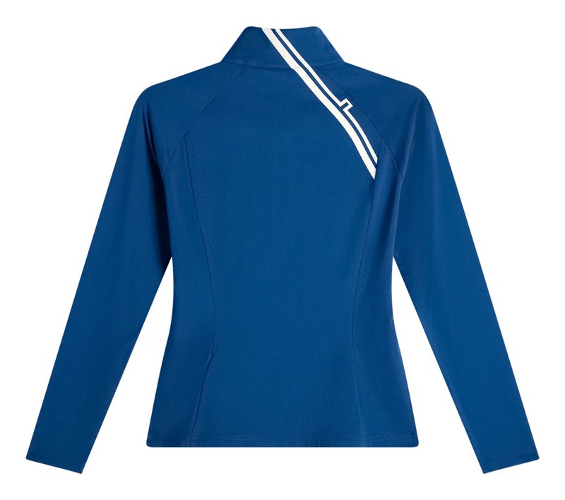 J.Lindeberg Nadu Quarter Zip dames mid layer, Estate Blue