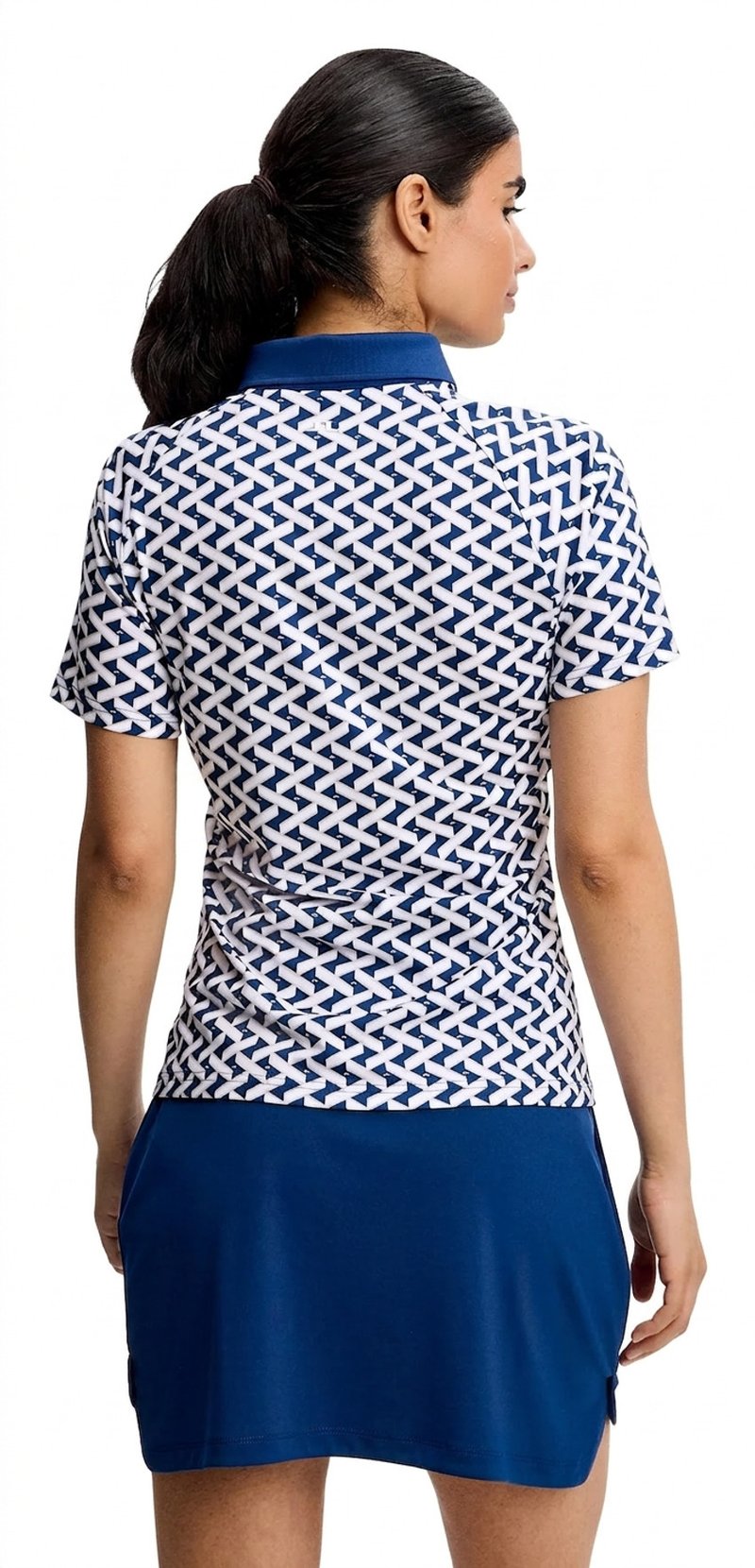 J.Lindeberg Chiara Polo dames polo, Ladder Estate White