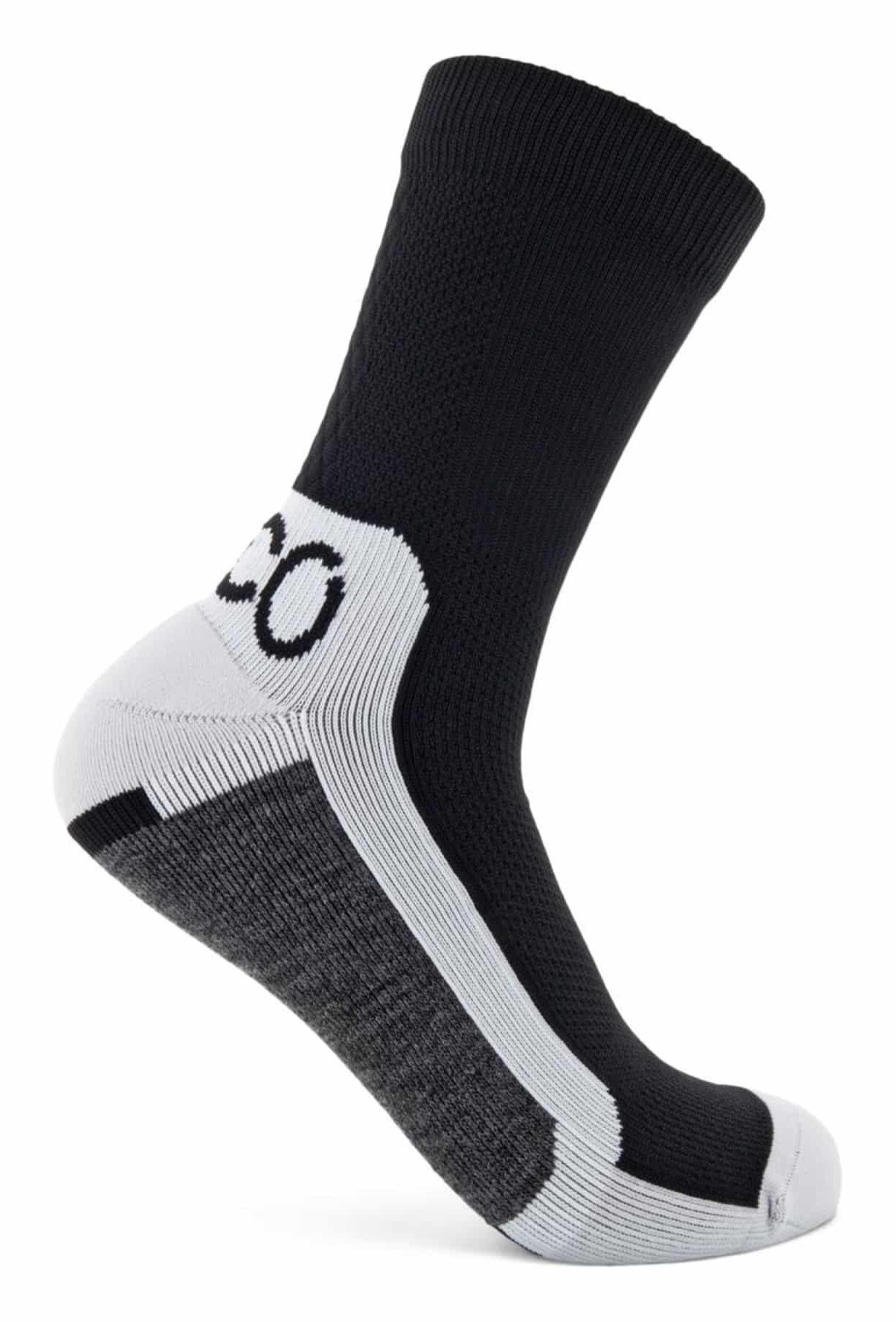 Ecco Tech Sporty Mid-Cut sokken, zwart/wit