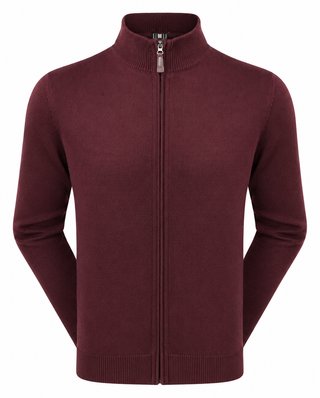 FootJoy drirelease Full-Zip Lined heren sweater, port
