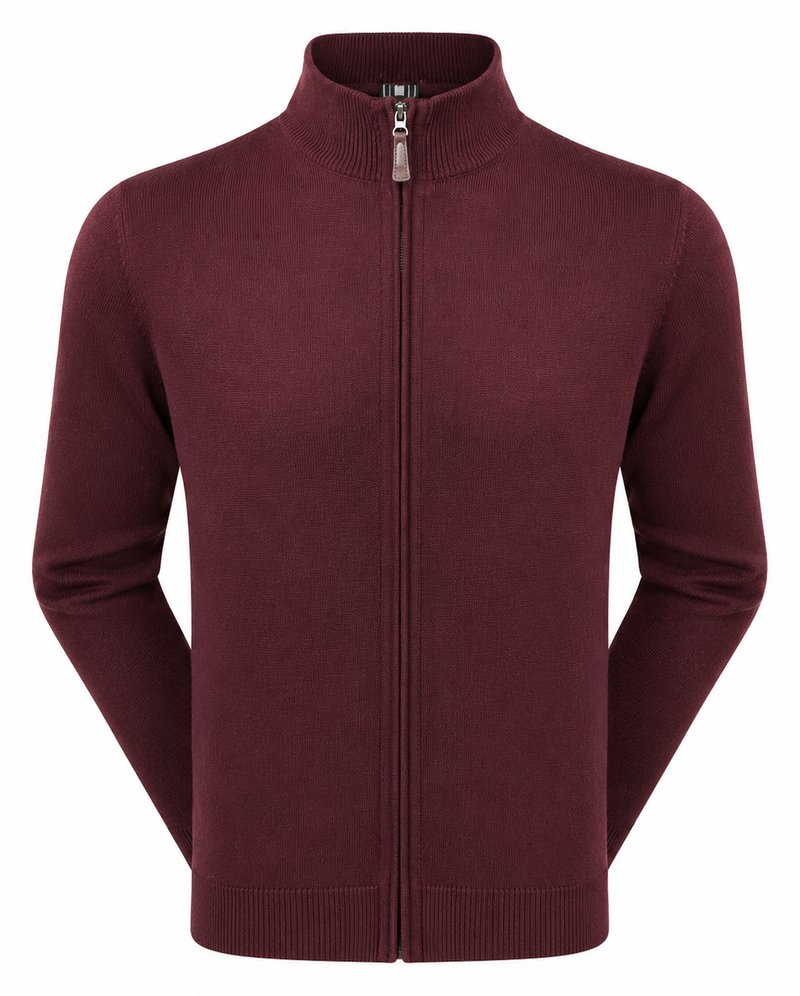 FootJoy drirelease Full-Zip Lined heren sweater, port