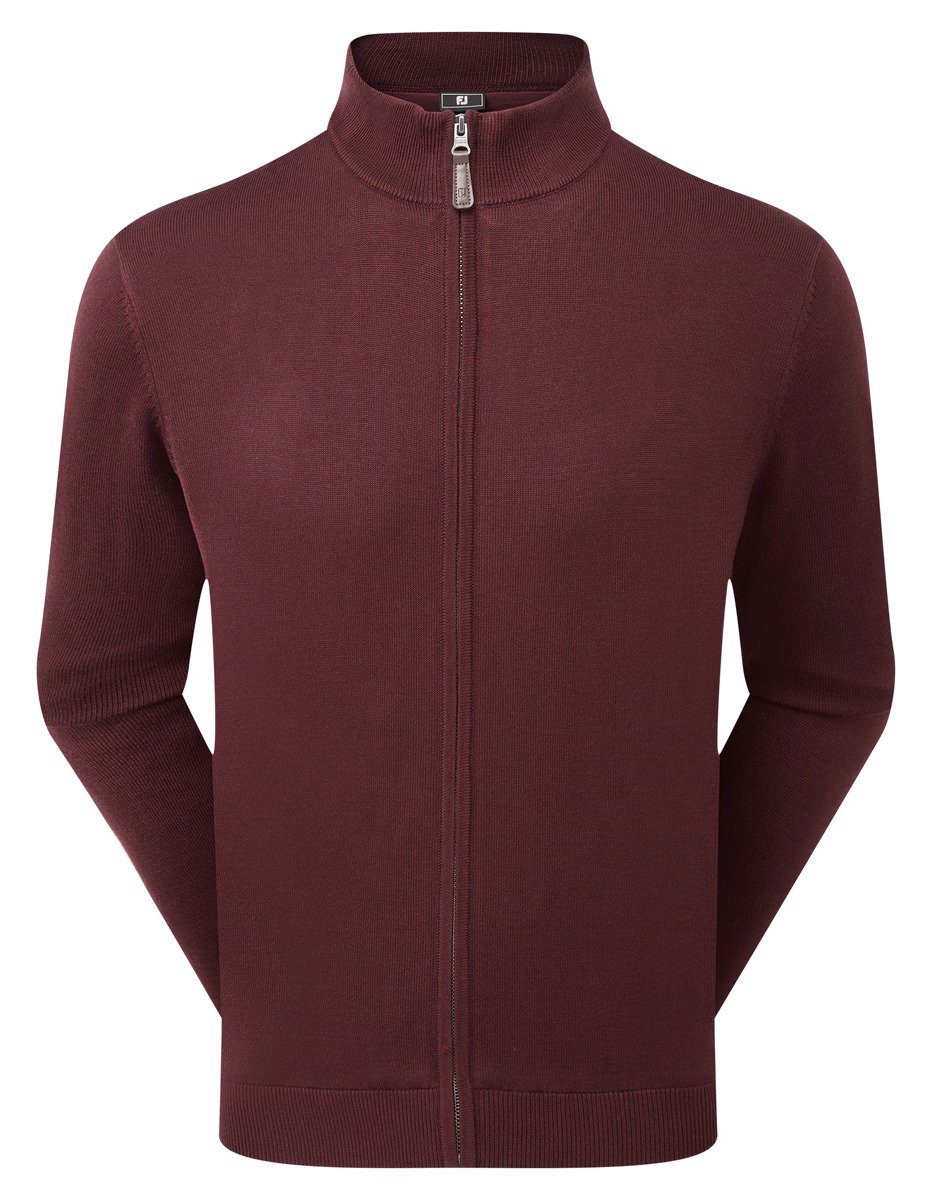 FootJoy drirelease Full-Zip Lined heren trui, bordeaux