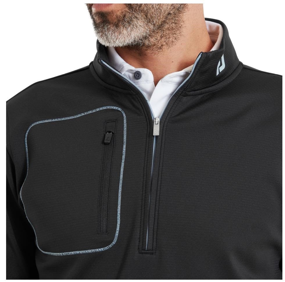 FootJoy ThermoSeries Texture Midlayer heren sweatshirt, zwart