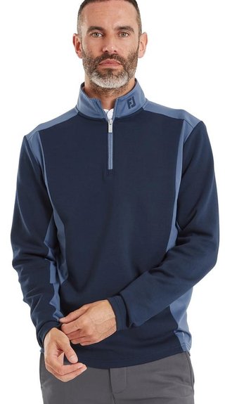 FootJoy ThermoSeries Blocked heren midlayer sweatshirt, navy/midnight
