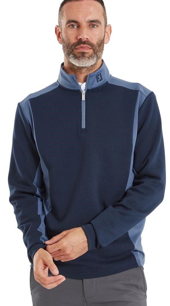 FootJoy ThermoSeries Blocked heren midlayer sweatshirt, navy/midnight