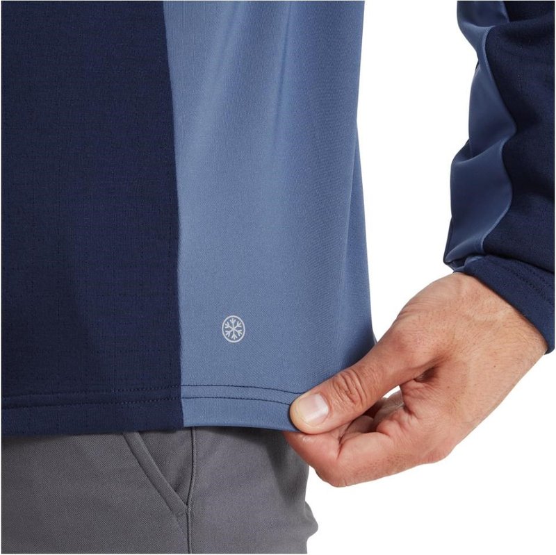 FootJoy ThermoSeries Blocked heren midlayer sweatshirt, navy/midnight