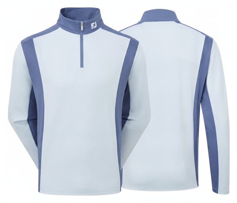 FootJoy ThermoSeries Blocked Midlayer heren sweater, mist/midnight