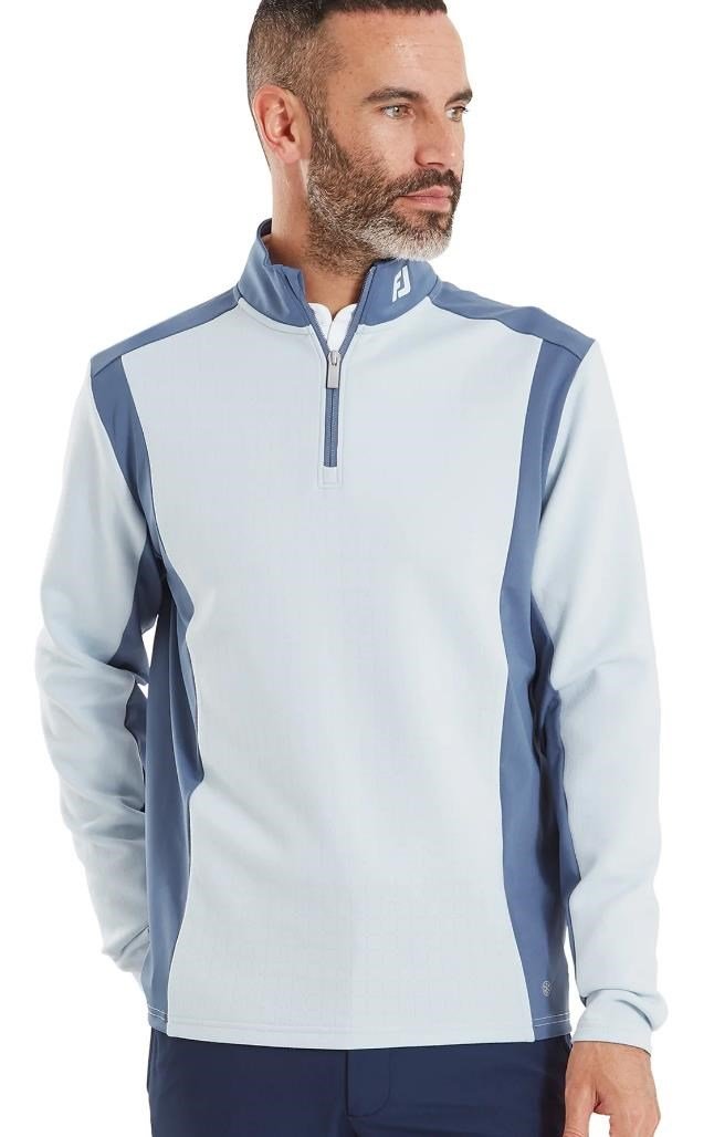 FootJoy ThermoSeries Blocked Midlayer heren sweater, mist/midnight