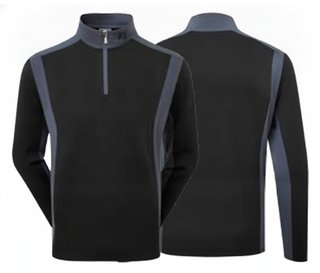 FootJoy ThermoSeries Blocked Midlayer heren sweater, zwart/houtskool