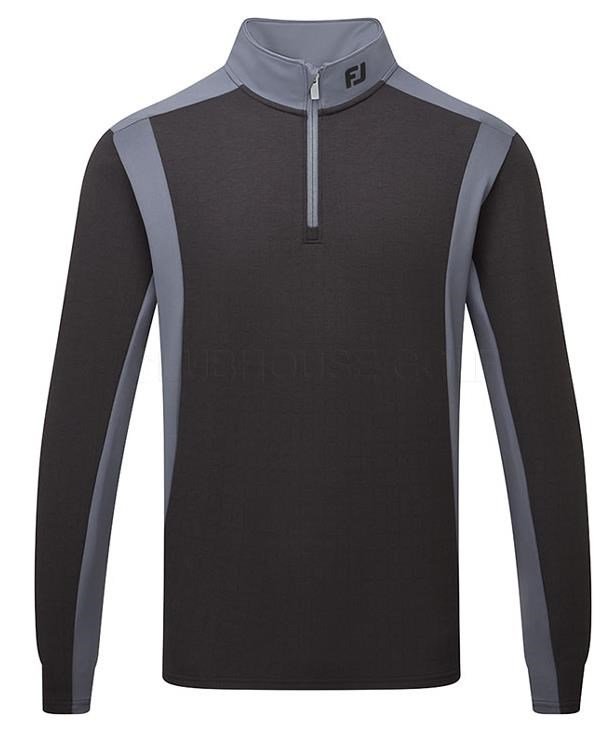 FootJoy ThermoSeries Blocked Midlayer heren sweater, zwart/houtskool