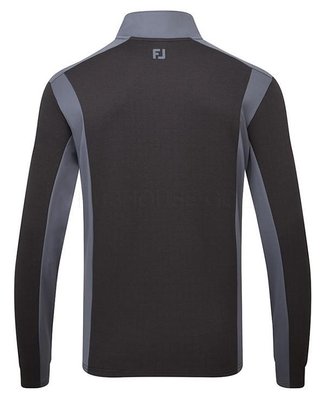 FootJoy ThermoSeries Blocked Midlayer heren sweater, zwart/houtskool