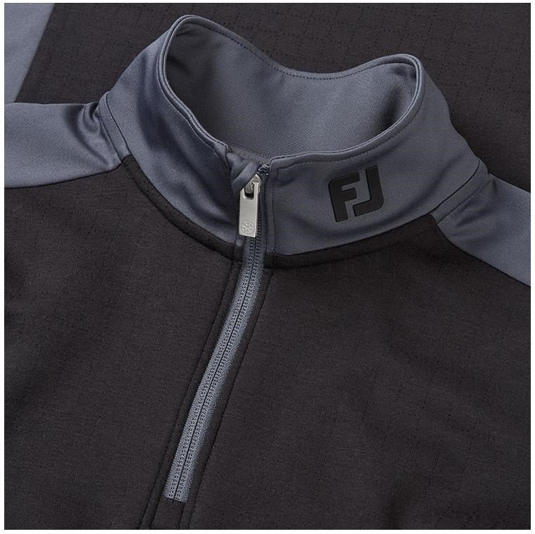 FootJoy ThermoSeries Blocked Midlayer heren sweater, zwart/houtskool