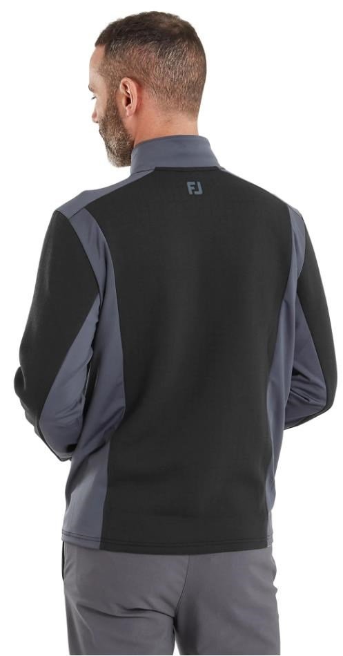 FootJoy ThermoSeries Blocked Midlayer heren sweater, zwart/houtskool