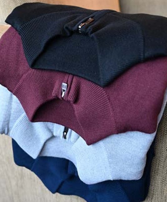 FootJoy drirelease Half-Zip Lined heren sweater, zwart